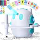 Drawing Robot for Kids 150 Educational Cards Smart Drawing Robot Voice Interactive Partner Montessori Painting Toy for Boys & Girls Ages 3-8 Perfect for Birthdays Christmas and Learning Fun