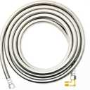Shark Premium 10 FT Stainless Steel Dishwasher Hose - Burst Proof Water Supply Line 3/8" MIP Elbow - 10 Year Warranty