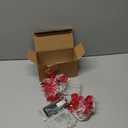 2 Pack Valentines Day Decorations Total 16.4FT 40 LED Red Pink White Heart String Lights Timer 8 Modes Remote Control, Valentine's Day Lights Battery Operated Valentines Decor for Home Indoor Wedding