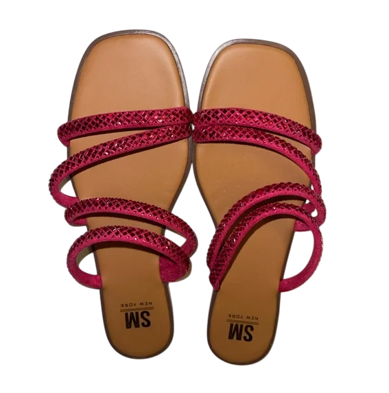 SM New York Camilla Hot Pink Strappy Sandals 9