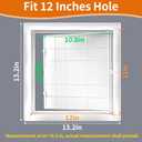 BEVTEE Access Panel for Drywall, 12x12 inch, Wall Access Panel, Plumbing Wall Access Doors for Drywall, Ceiling, Wiring, Cables, Reinforced Hinged, White