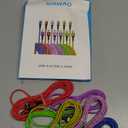 XIAWAO USB to USB C Cable 6 Pack, Type C Charger Cord Fast Charging for iPhone 17 16 15, Samsung Galaxy S25 S24 S23 S22 A17 A16 A15, Moto g, Pixel 10 9 (5ft+5ft+5ft+5ft+8ft+8ft)