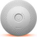 Vibrating Massage Ball with Heat, Deep Tissue Trigger Point Massage Ball for Back, Hip and Muscle Recovery, Myofascial Release Mobility Ball with 7 Modes and Memory (Grey)