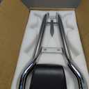 Detachable 29" Height Sissy Bar Passenger Backrest Rear Pad Compatible for Harley Touring 97-08 Road King Street Glide Road Glide Electra Glide Equipped with Required Docking Kits Chrome
