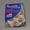 Reynolds Kitchens Cookie Baking Sheets, Pre-Cut Baking Parchment Paper Sheets for Cookies, Oven-Safe up to 425 Degrees, Reusable Up to 3X, No-Mess Cleanup, 12 in x 16 in, 22 Count