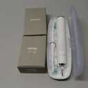 Aquasonic Vibe Series Ultra-Whitening Toothbrush  ADA Accepted Electric Toothbrush - 8 Brush Heads & Travel Case  40,000 VPM Motor & Wireless Charging - 4 Modes w Smart Timer  Optic White