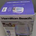 Hamilton Beach 1.7L Electric Tea Kettle, Water Boiler & Heater, LED Indicator, Built-In Mesh Filter, Auto-Shutoff & Boil-Dry Protection, Cordless Serving, Iridescent Clear Glass (41055) (1.8 Quarts)