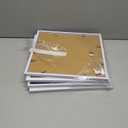 Ijuerybai 13x13 Picture Frame Set of 4, White 13 x 13 Frame High Transparent Wall Gallery Poster Canvas Photo Frames for 13 by 13 inches