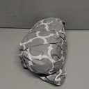 UMINEUX Oval Fitted Vinyl Tablecloth with Elastic Edged & Flannel Backing, Waterproof Wipeable Oval Table Cover - Fits Tables up to 42"X68" (Gray Moroccan)