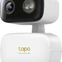 Tapo 3K 5MP Pan/Tilt Indoor/Outdoor Security Camera, Free Person/Vehicle/Baby Cry Detect & 360° Motion Track, Color Night, SD/Cloud, Wrks w/Alexa & Google Home, 2.4 GHz WiFi, HybridCam 360
