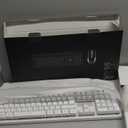 RedThunder K10 Wireless Gaming Keyboard and Mouse Combo, LED Backlit Rechargeable 3800mAh Battery, Mechanical Feel Anti-ghosting Keyboard + 7D 3200DPI Mice for PC Gamer (White)