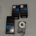 Pristar Compatible Label Tape Replacement for XR-18WE XR18WE for Casio Label Maker Tape 18mm 3/4" for Casio EZ Label Maker KL-750 KL-780 KL-7000 KL-7200 KL-120 KL-130 KL-820, Black on White, 3-Pack