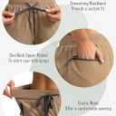 Soothfeel Women's 9" Hiking Cargo Shorts with 5 Pockets Quick Dry Summer Athletic Golf Bermuda Long Shorts for Women Casual (3X-Large, Dark Khaki)