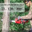 DCK 58V Cordless Chainsaw 16 Inch, Brushless Electric Chain Saw with 4.0Ah Battery & 5A Charger, Oregon Bar, Mechanical Brake & LED Light for Tree Trimming & Wood Cutting (KDCS58161BDM)