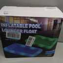 Inflatable Tanning Pool Lounger with Lights,81"x 60" Large Tanning Floats for Adults, Swirls Pool Lounger Float,Blow Up Tanning Water Bed with Cup&Phone Holder,Adults Tanning Pools for Backyard