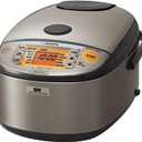 Zojirushi NP-HCC18XH Induction Heating System Rice Cooker and Warmer, 1.8 L, Stainless Dark Gray