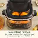Cuisinart Air Fryer, Glass Basket & ClearView Window, 5 Functions, 4 Qt | Basket style air fryer with crisper plate, 5 cooking functions & 2 custom presets, 4qt air fryer heats to 450°F, AFC-4, Large