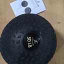 ProsourceFit Slam Medicine Balls 5, 10, 15, 20, 25, 30, 50lbs Smooth and Tread Textured Grip Dead Weight Balls for Strength and Conditioning Exercises, Cardio and Core Workouts (Classic - Black)