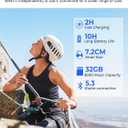 Bone Sound Bluetooth 5.3 IPX7 Waterproof Headphones for Swimming, Wireless Underwater Headset With 32GB MP3 Player, 9H Battery Life for Running Cycling