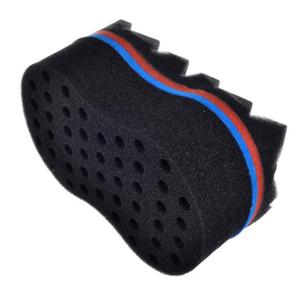 Generic 2 pcs Hair Twist Sponge Brush, 7.4 * 4.37 * 3.23 in, Black, Curly Hair, Unisex Adult