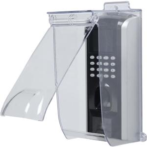 Clear Gate Outdoor Keypad Cover,Flip Access Control Rain CoverDoorbell rain cover Compatible for most Doorbell/Lock Keypad/Attendance Machine/Door Keypad