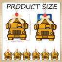 3 x Kigley 6 Pcs School Bus Driver Appreciation Gifts Wooden Bus Driver Card Holder Gift Card Sleeves Thank You Gift Ornament for Back to School End of Year New Retirement Birthday