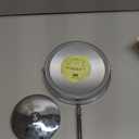 Lighted Makeup Mirror, 3000 mAh Rechargeable Double Sided Magnifying Vanity Mirror with 3 Colors, 1x/10x, 360 Rotation , Brightness Adjustable Magnification Cosmetic Light up Mirror, Women Gift (Chrome)