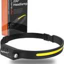 NightBuddy The Original LED Headlamp Rechargeable Flashlight for Adults Camping Essentials Backpacking Lights 4X Brighter Other Headlight Headband Lamp 5 Light Modes Hiking Gear Must Haves (Headlamp)