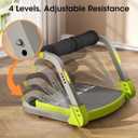 Ab Machine Ab Trainer - Sit Up Exercise Equipment& Core Machine, 4 Level Adjustable Resistance, Foldable Ab Crunch Machine for Home Gym Stomach Workouts