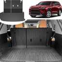 Cargo Liner for 2026 2025 2024 Grand Highlander Accessories, Cargo Mat Seat Backrest 2 in 1 Mat All-Weather TPE Back Seat Protector Trunk Mat for Grand Highlander Accessories