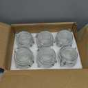 6 Pack 17oz Food Storage Jars with Airtight Lids, Preserving Seal Wire Clip Fastening Glass Containers, Canisters for Kitchen Organization, Flour, Cereal, Pasta, Sugar, Beans, Pickling Jars (17 Oz*6)