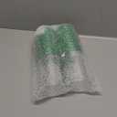 Whaline 32 Pack St. Patrick's Day Plastic Cups 12 Oz Green Shamrock Clover Clear Plastic Cups with Foil Green Rim Tumbler Cup for Irish Holiday Celebration Party Supplies