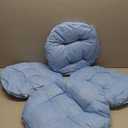 Fumete 8 Pcs 16 Inch Round Floor Cushions for Kids and Toddlers, Flexible Seating Classroom Furniture Floor Pillow for Home, Daycare, Preschool, Yoga and Meditation (Sky Blue)