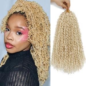Yanky Twist Crochet Hair 12 Inch Crochet Yanky Twist Hair for Black Women 8 Packs Pre-twisted Natural Kinky Mini Spring Twist with Curly Ends Synthetic Crochet Braids(613#).