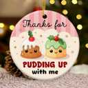 5 x Couple Ornament 2025 - Couple Gifts for Women Men, Thank You Gifts for Girlfriend Boyfriend Her Him, Ceramic Christmas Ornament for Tree Decor - Holiday Keepsake & Xmas Gift Exchange Idea