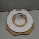 BEMIS 500EC 390 Toilet Seat with Easy Clean & Change Hinges, 1 Pack Round, Cotton White