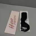 Hairro 6pcs Clip In Short Human Hair Extensions, Single Clip Design 100% Real Hair with Lace Weft, Seamless Thin Hairpieces Add Highlights, 10 Inch Short 31g #01 Jet Black