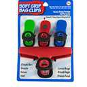 Items 4U! Soft Grip Bag Clips, Assorted Sizes, Assorted Colors, 1-Pack (11 Clips in total)