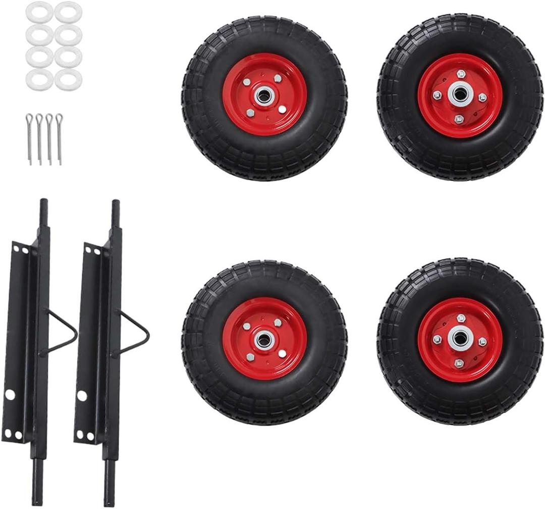 waltyotur All Terrain Solid Tire Wheel kit Replacement for Generator EU3000is