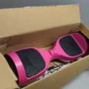 Hover-1 Drive Electric Hoverboard | 7MPH Top Speed, 3 Mile Range, Long Lasting Lithium-Ion Battery, 6HR Full-Charge, Path Illuminating LED Lights (Pink)