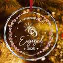 Jesuspirit Friends Christmas Ornaments 2025, Friendship Gifts for Women Friends, Ornament for Christmas Tree, Sister Gifts Ornament (Our Adventure Awaits Engaged 2025)