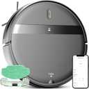 Robot Vacuum and Mop Combo, App/Alexa Control, Smart Robot Vacuum Cleaner, Ultra-Thin, Automatic Recharge Robotic Vacuum Cleaner for Pet Hair/Carpet/Hard Floor (Black + Dark Purple)