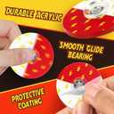 24PCS Cartoon Animation Fidget Spinners, Red and White Cartoon Theme Birthday Party Favors, Mini Fidget Sensory Toys Bulk, Goodie Bags Stuffers Carnival Classroom Prizes Treasure Box Fillers