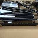 3-Shelf Adjustable Heavy Duty Steel Wire Rack Storage Shelving Organizer for Kitchen, Garage, 23.2" L x 13.4" W x 30" H, Black