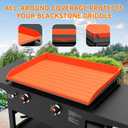Silicone Griddle Mat Cover for Blackstone - 28 Inch Full-Edge Coverage Magnetic Silicone Grill Cover, Heavy Duty Food Grade Griddle Protective Mat, Keep Your Grill Clean and Rust-Free