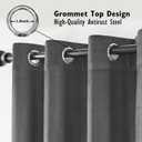 Grey Curtains 2 Pack 52x82 
