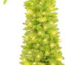 6Ft Whimsical Artificial Christmas Tree Holiday Decorations Grinchs Tree with Metal Stand for Home Party Decoration with 480 Branch Tips Decor for Indoor Use