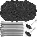 Solar Panel Bird Guard Fastener Clips Guard Clips Kit for Bird Pigeon Fence Roll Kit Stainless Steel Critter Fastener for Solar Panel Bird Wire Pigeon Fence(120 Sets)