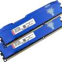 Yongxinsheng DDR3 16GB Kit (8GBx2) Desktop RAM 1600MHz PC3-12800 UDIMM Non-ECC Unbuffered 1.5V 2Rx8 Dual Rank 240 Pin CL11 PC Computer Memory Upgrade Module (Blue)
