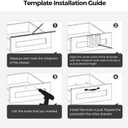 Ravinte Cabinet Handle Template Tool Drawer Knob Pull Drill Mounting for Hardware Guide 1 Pack
